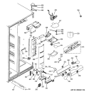 FRESH FOOD SECTION Diagram and Parts List for GSK25LCWACCC  General Electric Refrigerator