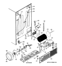 SEALED SYSTEM & MOTHER BOARD Diagram and Parts List for PCK23NHWAFCC  General Electric Refrigerator
