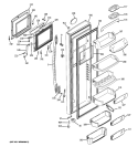 FRESH FOOD DOOR Diagram and Parts List for PCK23NHWAFCC  General Electric Refrigerator