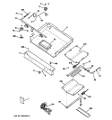 GAS & BURNER PARTS Diagram and Parts List for JGBP28WEK4WW  General Electric Range