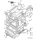 BODY PARTS Diagram and Parts List for JGBP28WEK4WW  General Electric Range