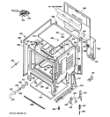 BODY PARTS Diagram and Parts List for JBP27DM1CC  General Electric Range