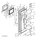 FRESH FOOD DOOR Diagram and Parts List for PSE29NHWACSS  General Electric Refrigerator