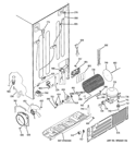 SEALED SYSTEM & MOTHER BOARD Diagram and Parts List for PSW26PSTBSS  General Electric Refrigerator
