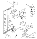 FRESH FOOD SECTION Diagram and Parts List for GSF25XGWAWW  General Electric Refrigerator