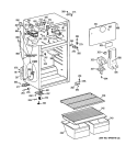 CABINET Diagram and Parts List for HTS16BCSELWW  Hotpoint Refrigerator