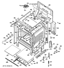 BODY PARTS Diagram and Parts List for RB800CJ5CC  Hotpoint Range
