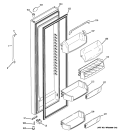 FRESH FOOD DOOR Diagram and Parts List for PSSB6KSWABS  General Electric Refrigerator