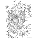BODY PARTS Diagram and Parts List for J2BP85SEL2SS  General Electric Range