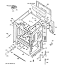Part Location Diagram of WB63K10148 GE FRAME WELD ASM.