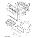 Part Location Diagram of WB35K10105 GE DOOR INSULATION