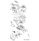 CONTROL PANEL & COOKTOP Diagram and Parts List for JGP989KK1CC  General Electric Cooktop