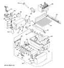 ICE MAKER & DISPENSER Diagram and Parts List for GCE23LHWAFSS  General Electric Refrigerator