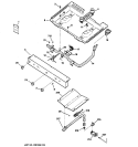 GAS & BURNER PARTS Diagram and Parts List for JGSS05DEM1BB  General Electric Range