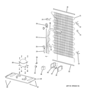 Part Location Diagram of WR84X10080 GE CONDENSER
