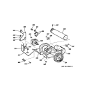 BLOWER & MOTOR Diagram and Parts List for DCVH660EH2BB  General Electric Dryer