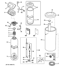 BODY PARTS Diagram and Parts List for GNSM48F00  General Electric Water Softener