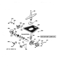 MOTOR-PUMP MECHANISM Diagram and Parts List for GSD5760G00SS  General Electric Dishwasher