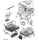 BODY PARTS Diagram and Parts List for GSD5960G00SS  General Electric Dishwasher