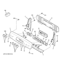 Part Location Diagram of WB36T11089 GE TRIM & BRACKET Assembly