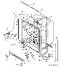 BODY PARTS Diagram and Parts List for PDW7712N10BB  General Electric Dishwasher