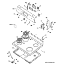 CONTROL PANEL & COOKTOP Diagram and Parts List for RB540SH3SA  Hotpoint Range