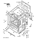 BODY PARTS Diagram and Parts List for RB740BH5CT  Hotpoint Range