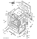 BODY PARTS Diagram and Parts List for RB757BH5CT  Hotpoint Range