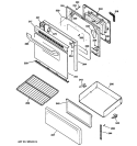 DOOR & DRAWER PARTS Diagram and Parts List for RB787CH5CC  Hotpoint Range