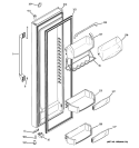 FRESH FOOD DOOR Diagram and Parts List for CSHS5UGXBSS  General Electric Refrigerator