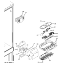 FRESH FOOD SECTION Diagram and Parts List for PDCS1NBXALSS  General Electric Refrigerator