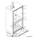 CASE PARTS Diagram and Parts List for PDCS1NBXALSS  General Electric Refrigerator
