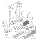 SEALED SYSTEM & MOTHER BOARD Diagram and Parts List for PHG25MGTAFBB  General Electric Refrigerator