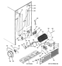 SEALED SYSTEM & MOTHER BOARD Diagram and Parts List for PSIC5RGXAFBV  General Electric Refrigerator