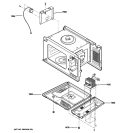 INTERIOR PARTS 2 Diagram and Parts List for JEB186CDN1BB  General Electric Microwave