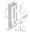 FRESH FOOD DOOR Diagram and Parts List for GSHL5KGXBCLS  General Electric Refrigerator