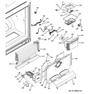 FREEZER SECTION Diagram and Parts List for PFSF5PJXAWW  General Electric Refrigerator