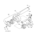 MOTOR Diagram and Parts List for DCCH43EF1WW  General Electric Dryer