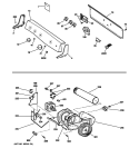 BACKSPLASH, BLOWER & MOTOR Diagram and Parts List for DPSR610EG2WT  General Electric Dryer