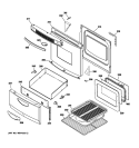 Part Location Diagram of WB04K10027 GE GASKET FRONT FRAME