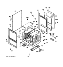 Part Location Diagram of WB63K10157 GE FRAME FRONT 24