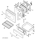 Part Location Diagram of WB55K10055 GE LINER DRAWER