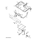 GAS & BURNER PARTS Diagram and Parts List for JGBS17DEM2WW  General Electric Range