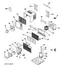 ROOM AIR CONDITIONER Diagram and Parts List for ASQ06LLS1  General Electric Air Conditioner