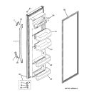 FRESH FOOD DOOR Diagram and Parts List for BSS25JFTGWW  General Electric Refrigerator