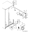 FRESH FOOD SECTION Diagram and Parts List for BSS25JFTGWW  General Electric Refrigerator
