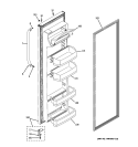 FRESH FOOD DOOR Diagram and Parts List for BSS25JSTDSS  General Electric Refrigerator