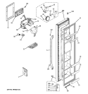 FREEZER DOOR Diagram and Parts List for GSE22KETEFSS  General Electric Refrigerator