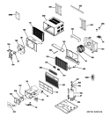 ROOM AIR CONDITIONER Diagram and Parts List for ASM14ALS1  General Electric Air Conditioner