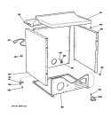 CABINET Diagram and Parts List for DISR333FC5WW  General Electric Dryer